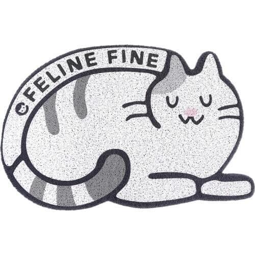 Cat Sand Mat Lovely Design Waterproof Cat Foot Pad Anti-splash Toilet Cushion and Anti-slip Sleep Mat