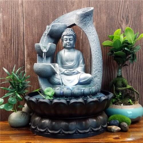 Crafts Creative Buddha Statue Resin Flowing Decoration