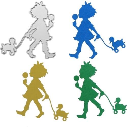 Metal cutting dies cut die mold little girl decoration scrapbook paper craft knife mould blade punch stencils dies