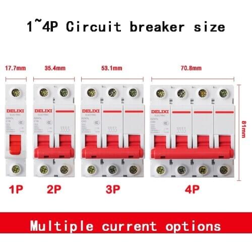 Miniature Circuit Breaker DZ47S-63/1P lighting switch MCB