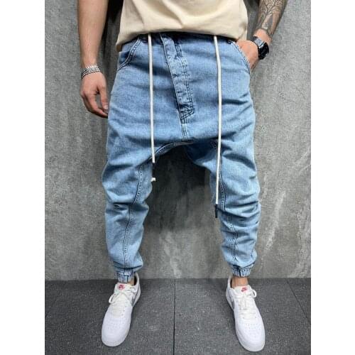 Premium Symmetry Shalwar Cut Mens Jeans Blue