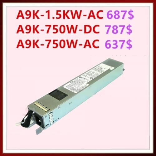 New PSU For Cisco ASR9001 1500W/750W Power Supply A9K-1.5KW-AC A9K-750W-DC A9K-750W-AC