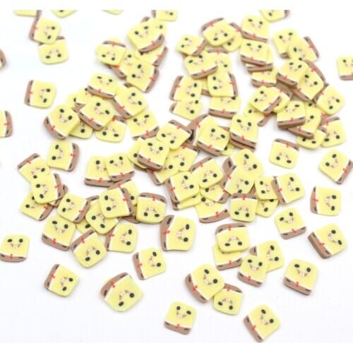 50g/lot Polymer Hot Soft Clay Cartoon Smile Baby Slices Sprinkles for Crafts Making, DIY Filler Accessories