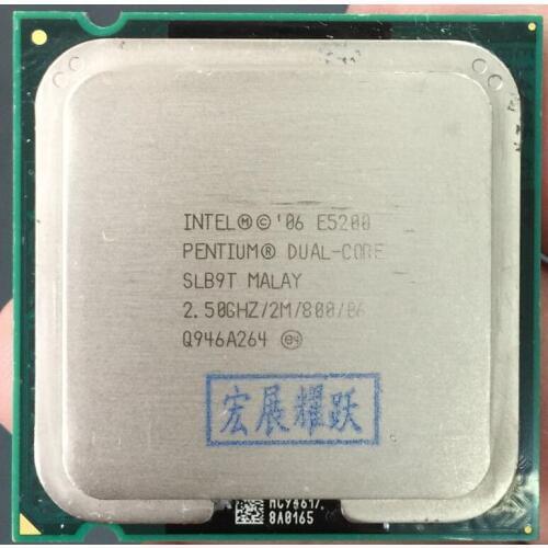 PC computer Intel Pentium Processor E5200 Dual-Core CPU LGA 775 100% working properly Desktop Processor