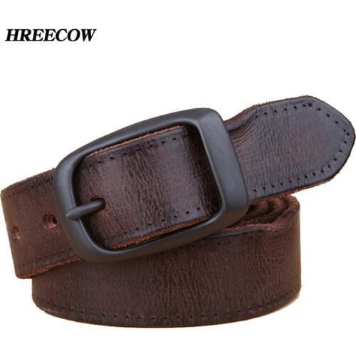 Unisex New Luxury High quality Designer Belts Ancients Black Coffee genuine leather Belts for men and women Waist belt fast ship