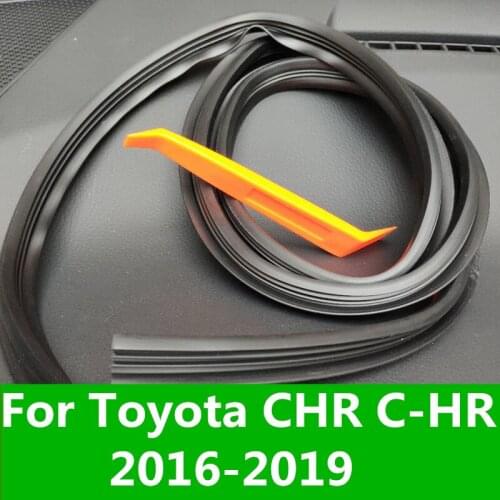 Rubber Soundproof Dustproof Sealing Strip Car Dashboard Windshield Sealing strip gap dustproof For Toyota CHR C-HR 2016-2019
