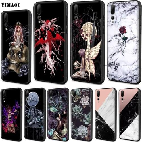 YIMAOC Gothic Skull Fairy Silicone Case for Huawei Honor Mate P smart Y7 Y9 8C 30 20 10 8x Nova 3i 3 Lite Pro Prime 2018 2019