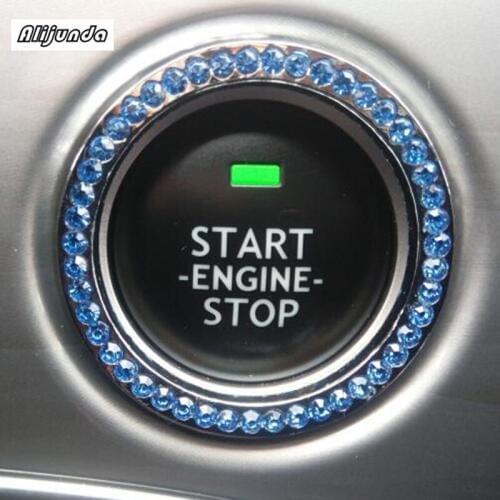 Car styling,Diamond ignition switch cover decoration stickers protection circle For Opel Astra VAUXHALL MOKKA Zafira Insignia Ve