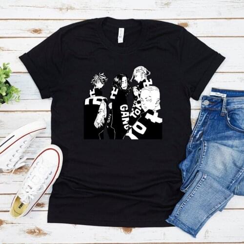 Tokyo Manji Gang Unisex Tshirt Tokyo Revengers Shirt Draken Chifuyu Mikey Takemichi Takashi Top Japan Anime Harajuku Graphic Tee