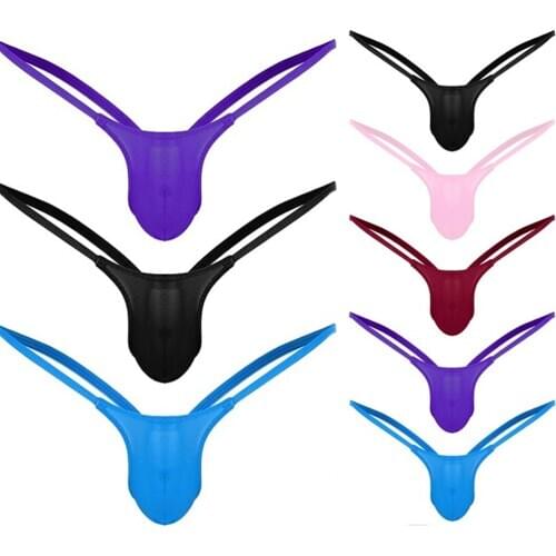 G String Open Back Mens Underpants Low Rise Briefs G-string Thong Underwear Ropa Interior Hombre Men Thong String Homme