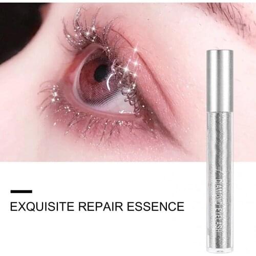 Women Sparkling Flash Sequins Waterproof Curling Thick Eye Mascara Eye Cosmetic