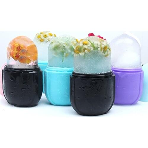 Skin Care Beauty Lifting Contouring Tool Silicone Ice Cube Trays Ice Globe Ice Balls Face Massager Facial Roller Reduce Acne