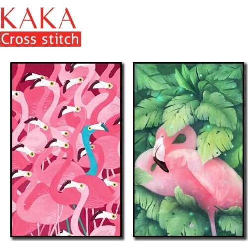 Cross stitch kits,Embroidery needlework sets with printed pattern,11CT-canvas for Home Decor Painting,Animals Full NCKA032