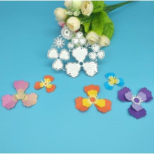 1 large and 1 small exquisite flower metal cutting die, paper crafts, scrapbooks, card albums, DIY decoration accessories