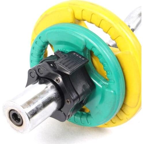 1 Pair 25mm Spinlock Collars Barbell Collar Lock Dumbell Clips Clamp Weight Lifting Bar Fitness Body Building Gym Sports