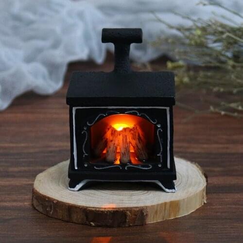 1pcs 1:12 Decoration Christmas Party Miniature Furniture Toys Fireplace Ornament Wall Furniture Decor