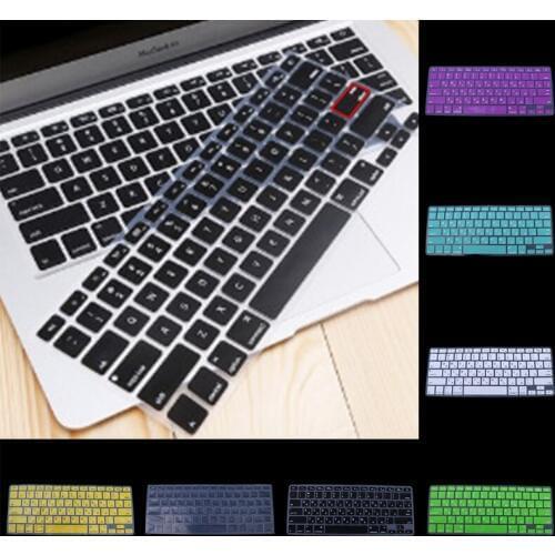 1 PC US Version Russian Keyboard Silicone Skin Cover For Apple Macbook Air Pro 13 15