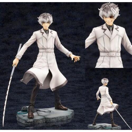 22cm Japanese anime figure Tokyo Ghoul Sasaki Hise changable head action figure collectible model toys for boys