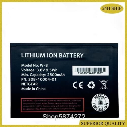 2500mAh Replacement Battery For Sierra Wireless For Netgear AC779S AirCard 779S W8 W-8 battery