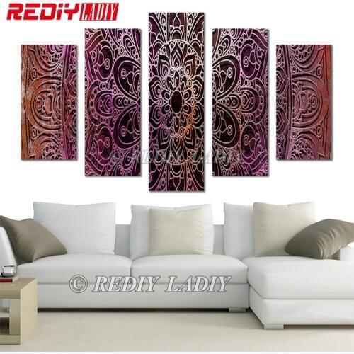 Diamond Painting Triptych Crystal Diamond Embroidery Mandala Multi Pictures Rhinestones Cross Stitch Modular Wall Art Home Decor