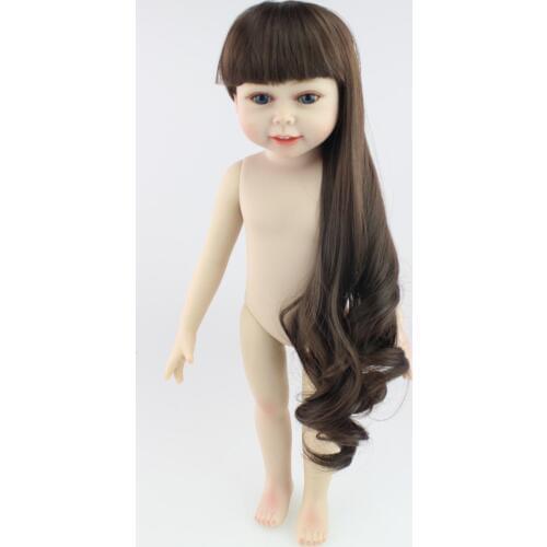 American dolls Fashion vinyl naked doll Brinquedos Reborn nude Girl Doll Like An Angel Safe Bonecas Full Silicone Toy for child