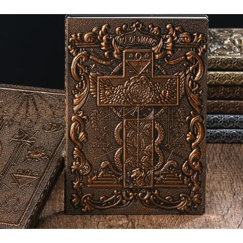 2021 Anaglyph Gilding Crucifix Notebook Retro Planner Bronze Book School Supplies Office Culture and Education
