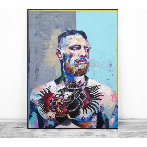 Conor McGregor Poster Paintings On Canvas Modern Street Art Decorative Wall Pictures Home Decoration