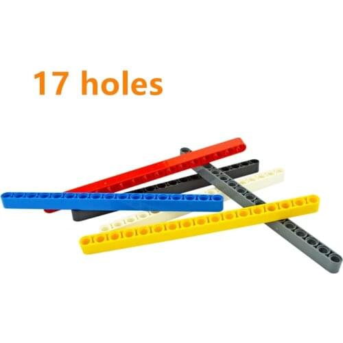 MOC Parts Building Blocks Technical Accessories DIY Liftarm Thick 1x17 hole arm Bricks Compatible Educational Assemble Particles