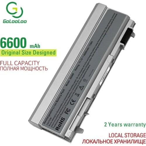 Golooloo 9 Cells 6600mAh New Laptop Battery For DELL Latitude E6410 E6510 E6400 E6500 M2400 M4400 PT434 W1193 KY477 U844G R822G