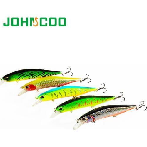 JOHNCOO Jerkbait Realis 110mm 16.8g Hard Fishing Minnow Lure Slow Sinking Minnow Artificial Bait Bass Lure Swimbait Wobblers