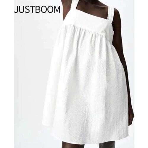 Белые летние платья Justboom China At AliExpress