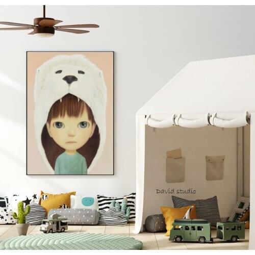 Hand Painted Paintings The Most Popular Japanese Cartoon Art Mayuka Yamamoto Oil Painting For Kids Room Dec. Christmas Gift