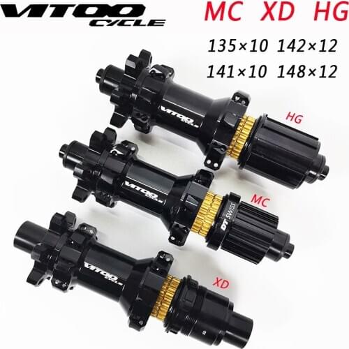 Vitoocycle Abgedichtete lager MTB Mountainbike Nabe Schnellspanner set Bike hub 32 H Scheibenbremse 15/12mm Steckachse QR Fahr