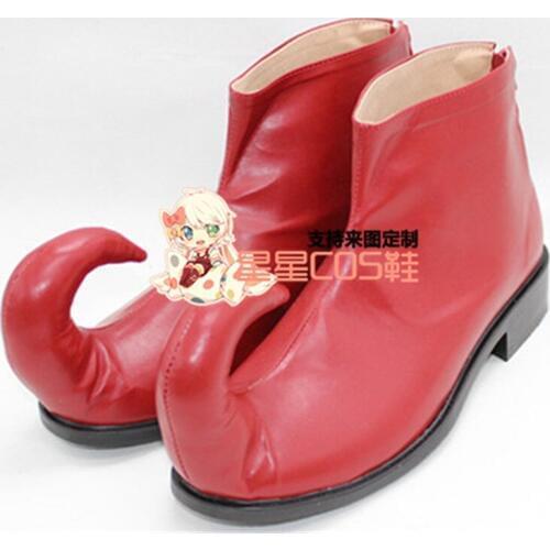 HUNTER HUNTER Hyskoa Hisoka Red Cosplay Shoes Boots X002