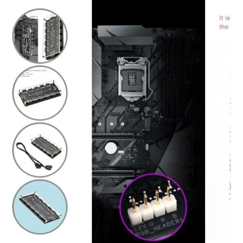 Lightweight Useful 12V 4 Pin RGB Cooling Fan Cable Splitter Hub 3mm Acrylic Board Fan Hub Adapter Mini for Motherboard