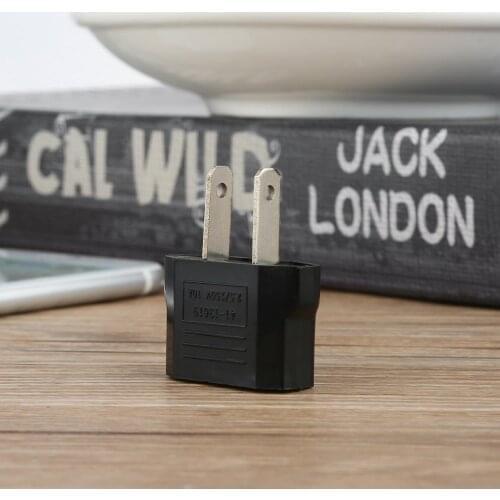 Hot 1pcs US To EU Euro Europe Plug Power Plug Converter Travel Adapter US to EU Adapter Electrical Socket