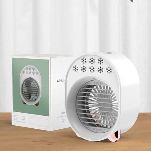 Mini Air Conditioner Air Cooler Fan Night Light Usb Portable Air Conditioner Personal Space Air Cooling Refrigeration Fan#g4