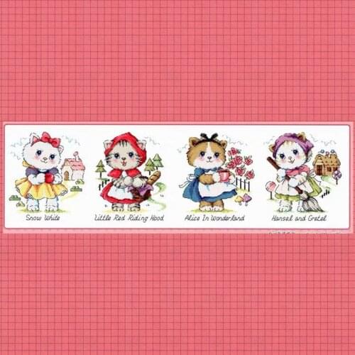 G151 Stitch Cross Stitch Kits Craft Packages Cotton Fabric Floss Counted New Designs Needlework Embroidery Cross-Stitching