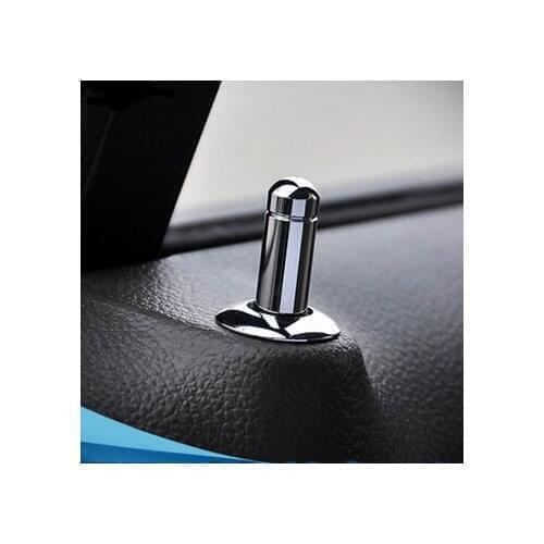 Hightling Plating Door Lock Stick Pin Cap Set+Holding 8PCS For Chevrolet Cruze TRAX Malibu/Buick Regal Lacrosse auto accessories