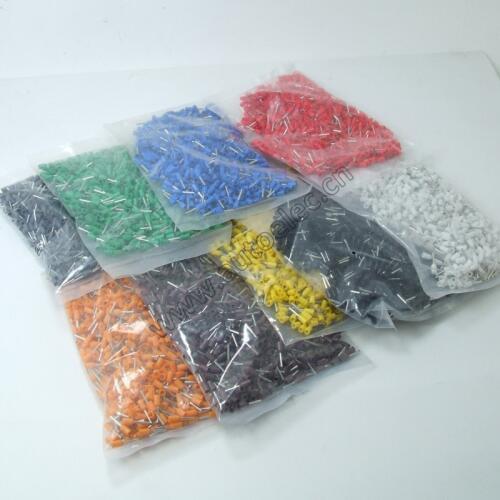 100Pcs AWG#24 E0308 Ferrule Terminal Cord End Terminal Copper Wire Copper Insulated Crimp Connector Cord Pin End Terminal VE0308