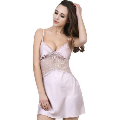 2016 New Arrival Spring & Summer Style Nightgown Sleepwear Home Suits Drop Shipping Beautiful Silk Pijamas & Lounge Cloth