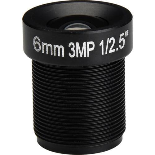 Hamrolte CCTV Lens 1/2.5" M12 MTV Mount HD 3MP 6MM 60 Degree IR HD Security Camera Lens 6MM CCTV Lens