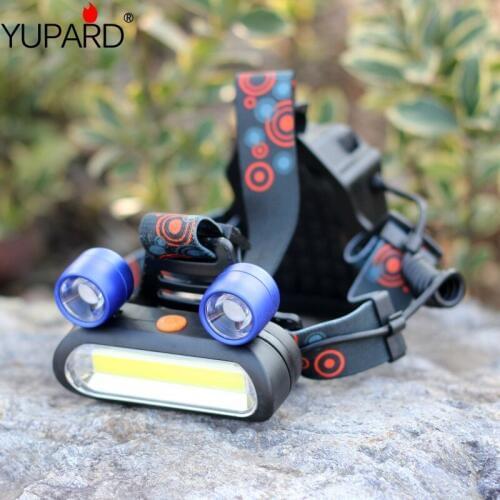 Outdoor camping 3*COB LEDPortable Headlamp USB charging Fishing headlights flashlight