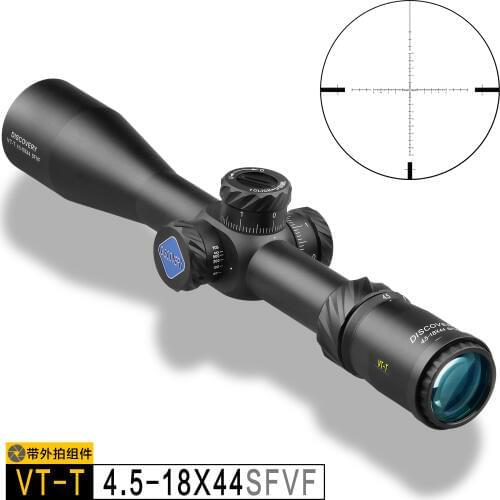 Discovery VT-T 4.5-18x44 Rifle Scope with Phone Adapter First Focal Plane .338 Shockproof