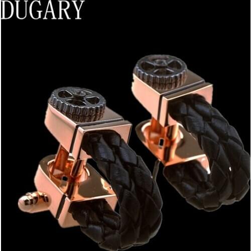 DUGARY Luxury Shirt Gift Designer Cufflinks for Mens gift Brand Wedding Cuff links the earth globe Button male High Quality