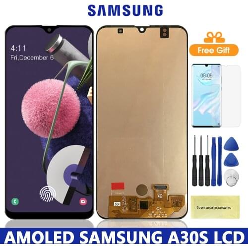 Super Amoled A307 Lcd For Samsung Galaxy A30S Lcd Dispaly Touch Screen Digitizer Part For Samsung A307 A307F A307FN A307G A307YN
