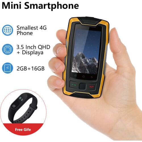 SERVO X7 Plus 4G LTE Smartphone IP68 Waterproof Rugged cellphone NFC Glonass AGPS 3100mAh Walkman small mobile phone 2GB 16GB