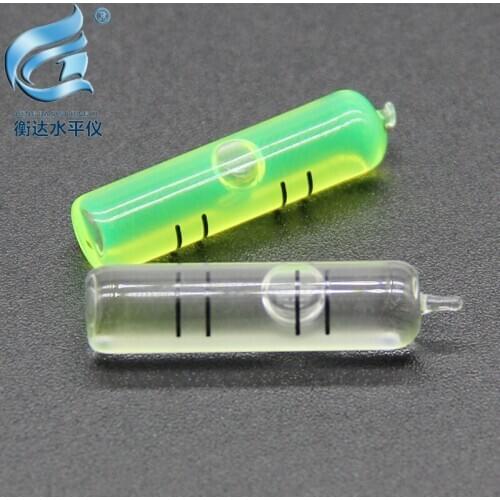 Full glass tube horizontal bubble portable level bubble size 6*24mm