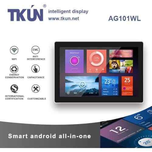 TKUN 10.1 inch capacitive multi-touch all-in-one machine, android all-in-one. Industrial grade display AG101WL AG101WL 3288