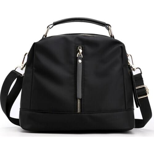 Women Nylon Shoulder Handbags Waterproof Cross-body Bags Oxford Multi-function Lightweight Tote Bag